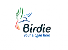 , Vogel, Flgel, Bird, Kolibri, Hummingbird Logo, bunt