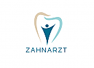 , Zahnarzt Logo, zweifarbig, Zahn, Mensch, Logo