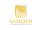 Immobilien, Finanzen, Gold, Bau, Makler, Logo
