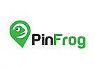 Frosch, Internet, Karte, Pin, Logo