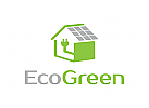 Ökologie, Energie, Sonnenkollektoren, Architektur, Installationen, Logo
