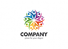 , Menschen, Bildung, Gruppe, Firma Logo, Unternehmen, Beratung Logo, bunt, Team, Synergie, colorful