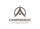 Camping, Urlaub, Zelt, Tourismus, Logo