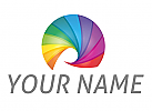 Ökologisch, Kreis, Farbig, Spektrum, Logo