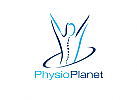 Zeichen, zweifarbig, Zeichnung, Mensch, Physiotherapie, Logo