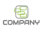 Zweifarbig, Rechteecke in grün und grau, Rechtecke Logo