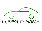 Öko-Car, Auto in grün, Sportwagen, Sport Car, Logo