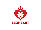  Herz, Lwe, Liebe, Krone, Strke, Vertrauen, Lion Logo