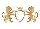 Zeichen, Signet, zwei Lwen, Wappen, Krone, Heraldik, Lwe, Logo