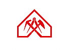 Dachdecker Logo, Haus Logo, Handwerk Logo