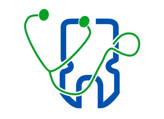 Zahnarzt Logo mt Stethoskop