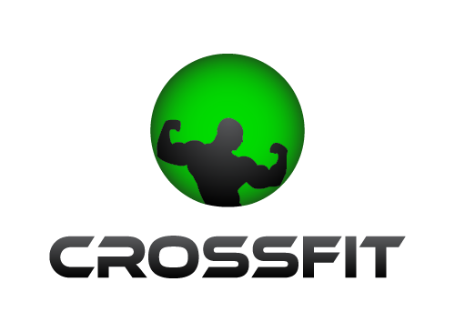 Logo, Sport, Fitness, Fitness, Gewichtheber, Macht, Kraft, Kreuz, Bodybuilding, Trainer