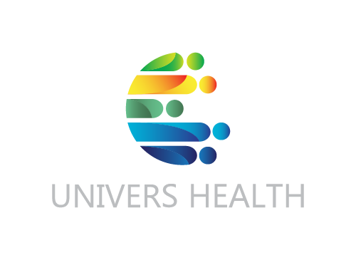 Logo, Gesundheit, Gruppe, Vereinigung, bunt, Univesal, Pflege, Menschen