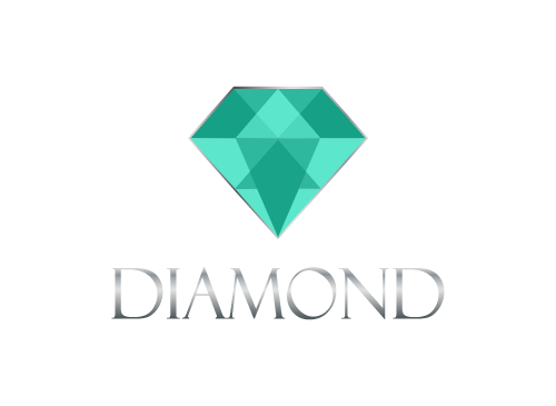 Logo, Diamant, Smaragd, Schmuck, Juweliere, Reichtum, Ansehen, Mode