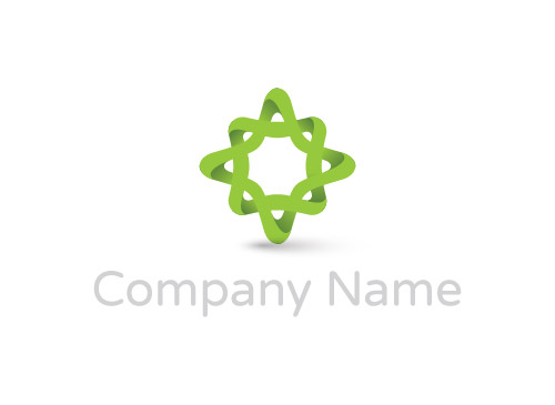 Green 3D Star