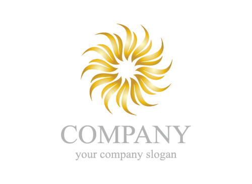 Blume Logo, Gold Logo, Florist Logo, kologie Logo, Blume Logo, Natur Logo, Wellness, Spa, Kosmetik, Massage, Hotel