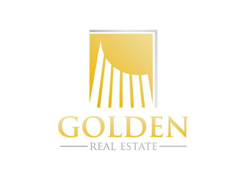 Immobilien, Finanzen, Gold, Bau, Makler, Logo