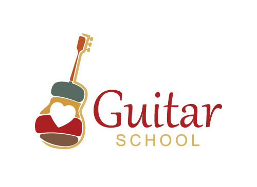  Bildung Logo, Firma Logo, Unternehmen Logo, Musik logo, Musiker logo, Gitarre logo
