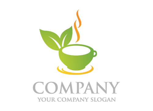 Tee logo, Grn logo, Blatt logo, Bio logo, Pflanze logo, ko logo, Caf logo, grnes Blatt logo