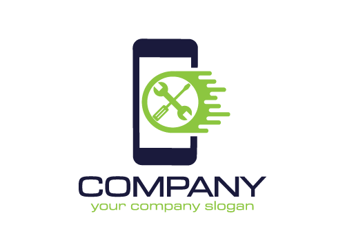 z Techniker logo, Reparatur logo, Smartphone logo, Schraubenschlssel logo, Handy logo