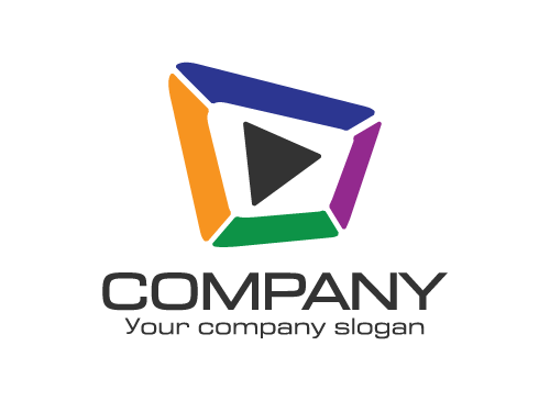 Fernsehen logo, Medien logo, Digital logo, App logo, Kommunikation logo