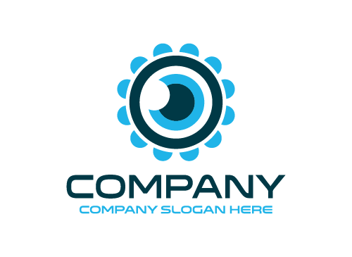 Auge logo, Kamera logo, Medien logo, Bunt logo