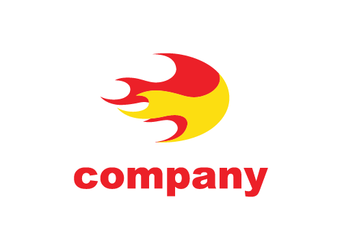 Abstrakt Logo, Industriell Logo, Feuer Logo, Flamme Logo