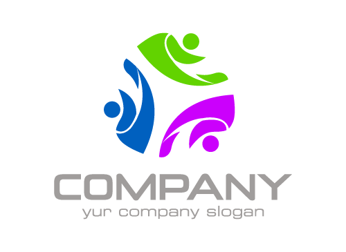 Gruppe Logo, Menschen Logo, Kindern Logo
