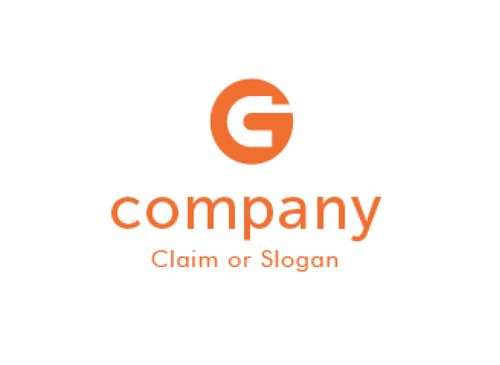 Modernes Logo, Buchstabenkombination CG oder GC