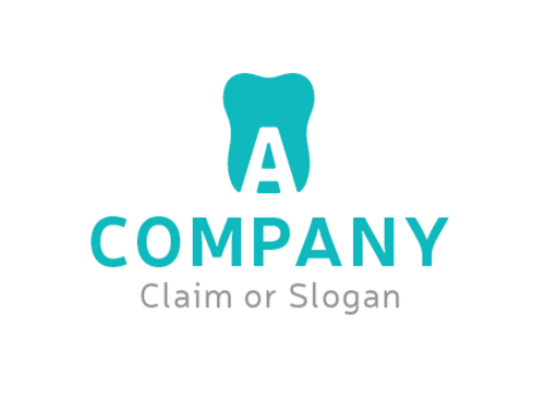 Modernes Logo, Zahnarzt, Zahnmedizin, Dental, Dentallabor, Buchstabe A