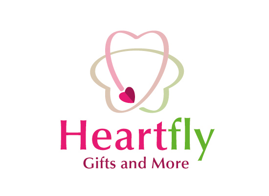 Heart Fly - Logo mit Herzen