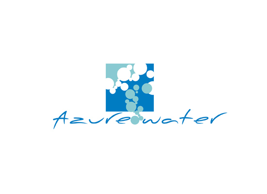 Logo mit Wasserblasen - Logo fr Reinigung