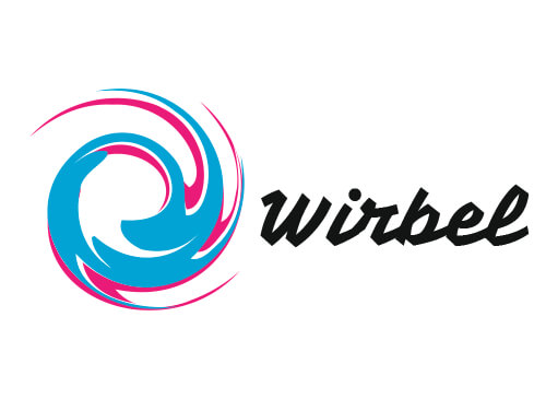Wirbel, Haare, Logo 