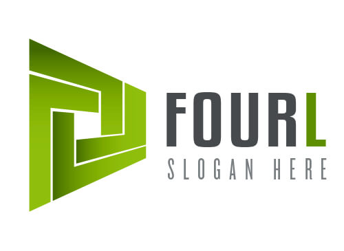 Vier L Buchstaben Logo