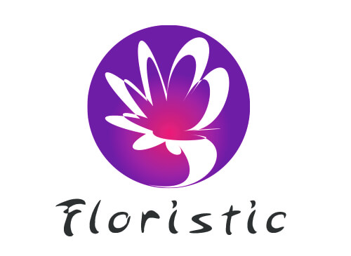 Floristik abstrakte Blume Logo