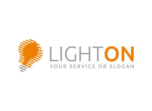 Abstract Light Bulb Logo