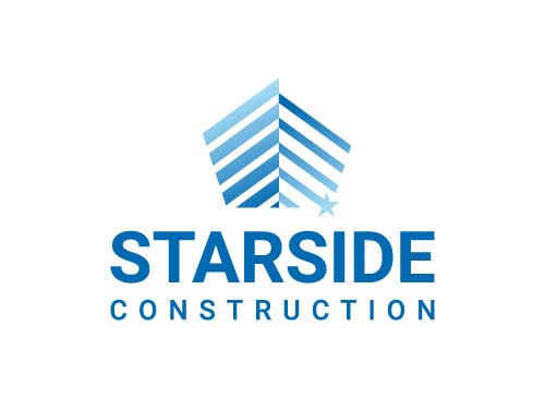 Abstract Construction Logo with Star