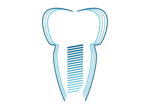 Zahnarzt Zahn Implantologie Implantat Logo