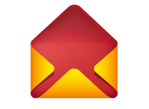 Logo fr Emailmarketing - 3D Briefumschlag