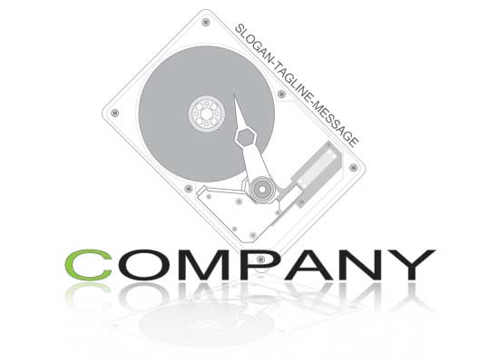 Schallplattenspieler - DJ Logo