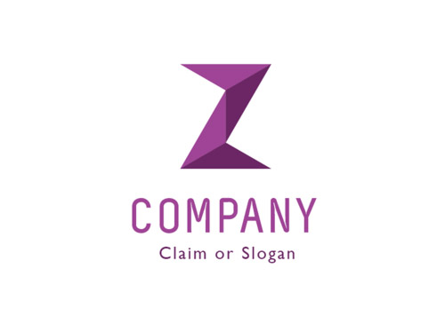 Modernes Logo, Buchstabe Z