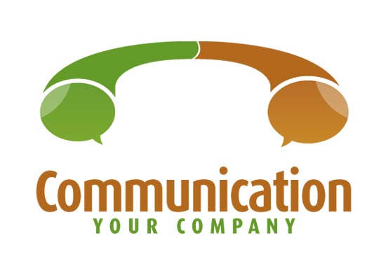 Telefonhrer - Kommunikations Logo