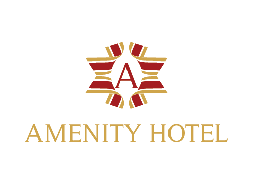 Hotel, symbol, Catering, roter Teppich, gold, Rezeption, Service, Logo