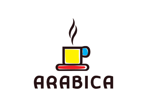 Kaffee Logo, Cappuccino, Macchiato, Kaffeebohne