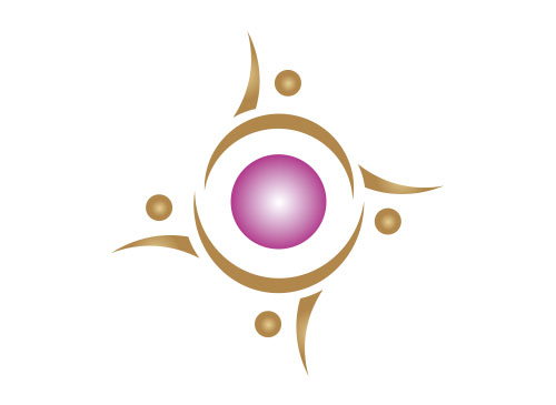 §§, Kreis Menschen Logo §§, Kreis Menschen Logo