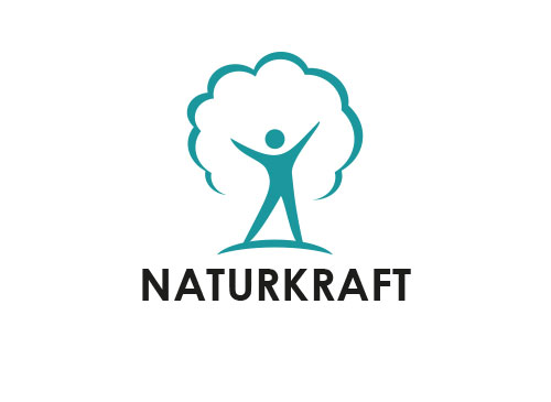 Mensch Logo, Baum Logo, Natur Logo