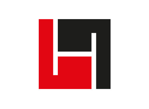 Quadrat, eckig, H, Logo