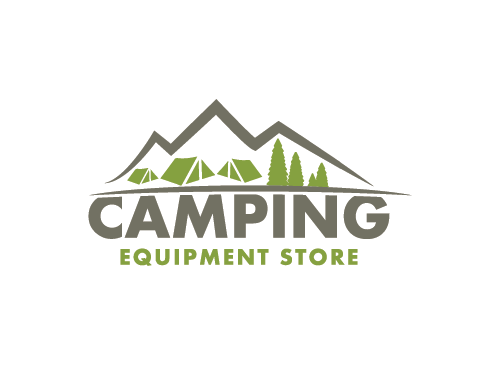 Camping Logo, Berg Logo