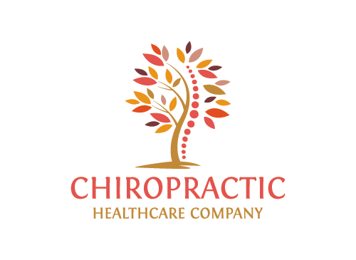 Chiropraktik Logo, Rcken Logo, Wirbelsule Logo, Massage Logo, Baum Logo