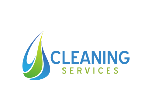 Reinigung Logo, Wasser Logo, Tropfen Logo